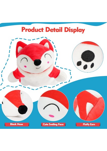 Tilki Dolması Hayvan Peluş Vücut Yastık, 19.7in Sevimli Kırmızı Yumuşak Tilki Peluş Kawaii Oyuncak Bebek Doğum Günü Hediyesi Çocuklar Için Erkek Kız (Yurt Dışından) fiyatları