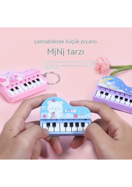 Çocuk Müzik Kompakt Masaüstü Piyano Anahtarlık Eğitici Oyuncak (Yurt Dışından) modelleri