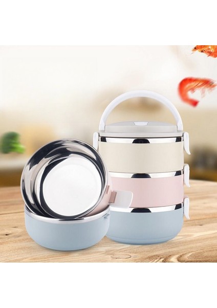 3 Katlı 2100ML Gurme Modern Öğle Yemeği Kutusu Bento Öğle Yemeği Kutusu (Yurt Dışından)