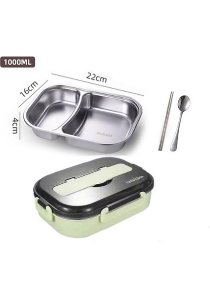 1l Paslanmaz Çelik Gurme Modern Öğle Yemeği Kutusu Bento Öğle Yemeği Kutusu (Yurt Dışından)