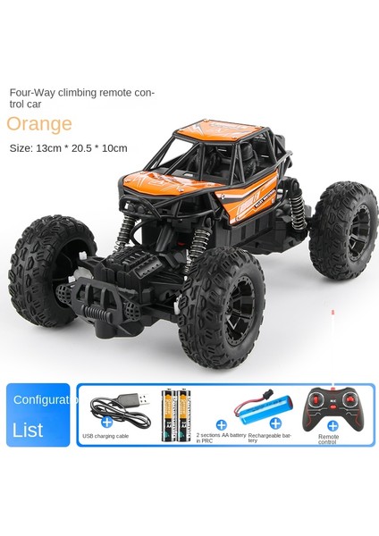 Alaşım Tırmanma Dağ Canavarı 4WD Uzaktan Kumandalı Araba Oyuncak Modeli 1:16 Off-Road Araç Kaya Tırmanma Araba Uzaktan Kumandalı Çocuk Için (Yurt Dışından)