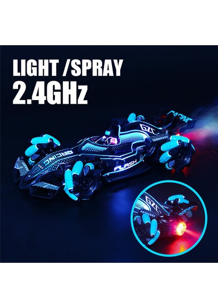 4WD Rc Araba Oyuncak F1 Dublör Drift Araba Yarışı Kiti 2.4g Hareket Uzaktan Kumanda Arabalar Sprey Işık Müzik Oyuncaklar Yetişkinler Için Çocuk Çocuklar (Yurt Dışından) fiyatları