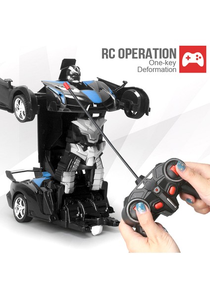 Elektrikli Rc Araba 2 In 1 Dönüşüm Robotlar Spor Araç Modeli Robotlar Erkek Oyuncakları Uzaktan Serin Rc Deformasyon Arabalar Çocuk Oyuncak Hediyeler (Yurt Dışından)