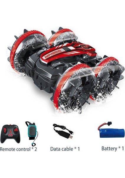 2.4g Amfibi Dublör Uzaktan Kumanda Araç Çift Taraflı Haddeleme Sürüş Yeni Teknoloji Rc Araç Çocuk Elektrikli Oyuncaklar (Yurt Dışından)