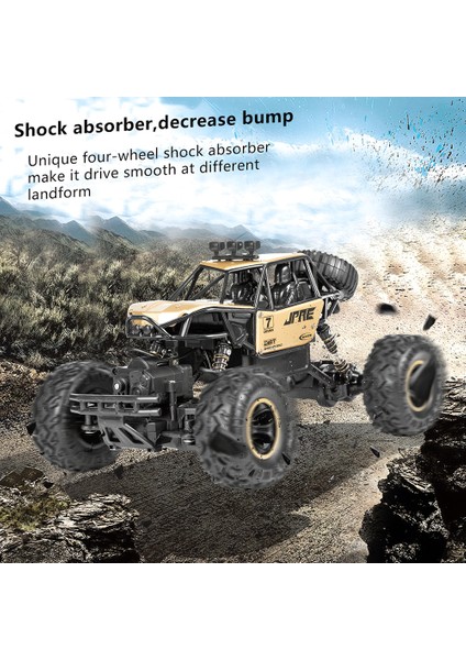 1/16 4WD Rc Araba Alaşım Off-Road Buggy 2.4 Ghz 15 Km/saat Yüksek Hızlı Tırmanma Araba Rtr Kontrol Kamyonlar Boys Oyuncaklar Çocuklar Için (Yurt Dışından)
