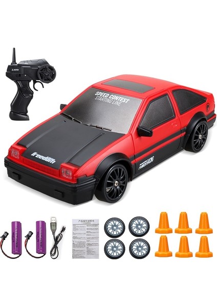 2.4g Drift Rc Araba 4WD Rc Drift Araba Oyuncak Uzaktan Kumanda Gtr Modeli AE86 Araç Araba Rc Araba Yarışı Oyuncak Çocuklar Için Noel Hediyeleri (Yurt Dışından)