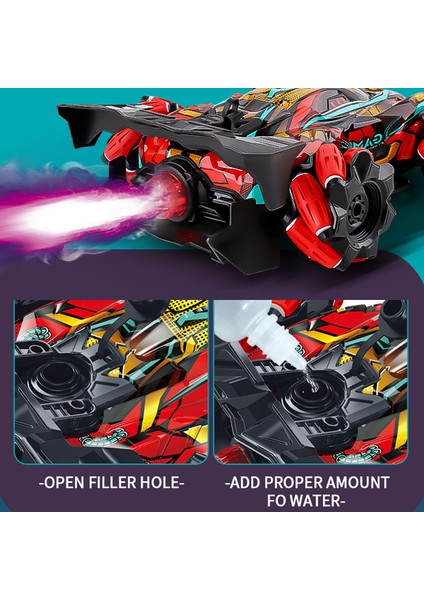 Wltoys F1 Drift Rc Araba LED Işıkları ile Müzik 2.4g Eldiven Hareket Radyo Uzaktan Kumanda Sprey Dublör Araba 4WD Elektrikli Çocuk Oyuncakları (Yurt Dışından)