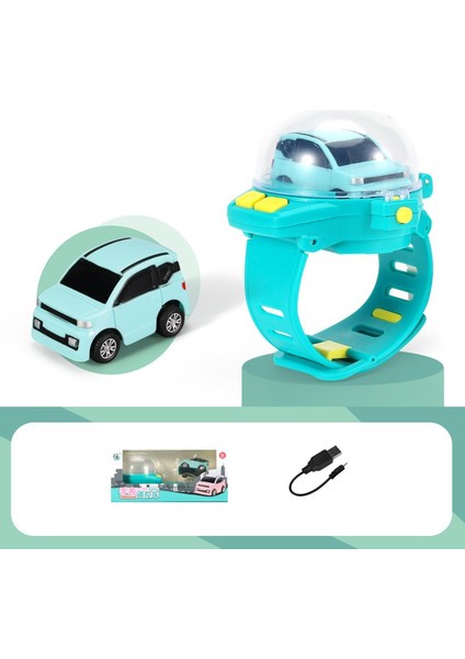 (1 Paket) Araba Saati Oyuncak Elektrikli Çocuk Mini Yarış Çocuk Uzaktan Kumandalı Araba Araba Saati (Yükseltme - Maca Green Mini (Şarj Edilebilir Versiyon)) (Yurt Dışından)