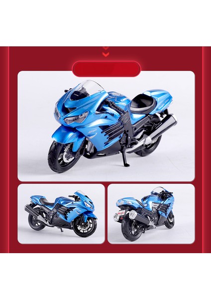 Kawasaki ZX-14R 1:18 Motosiklet Modeli Oyuncak Motosiklet Tabanı ile (Yurt Dışından) fiyatları