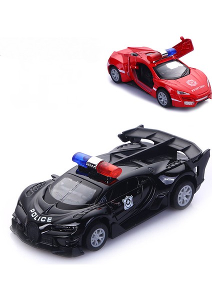 1: 36 Alaşım Polis Arabası Modeli Çocuk Oyuncak Araba Süsleri Araba Çocuk Oyuncağı Geri Çekin (Bjd Siyah, 2 Paket) (Yurt Dışından) fiyatları