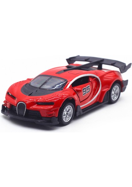 1:36 Simülasyon Alaşım Buga Gt Spor Araba Modeli Çocuk Oyuncak Araba Geri Çekin Araba Süsleri Erkek Çocuk Oyuncakları (Kırmızı, 1 Paket) (Yurt Dışından)