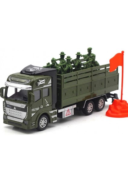 1/48 Alaşım Geri Çekin Döküm Araçlar Oyuncaklar, Askeri Model Kamyon Taşıma Aracı Modeli Oyuncak Arabalar Araba Hediye Erkek Kız Koleksiyonu Için (Yurt Dışından)