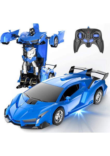 Uzaktan Kumandalı Araba, Çocuk Oyuncakları Için Robot Rc Arabaları Dönüştürme, Tek Tuşla Deformasyonlu 2.4ghz 1:18 Ölçekli Yarış Arabası, 360° Sürüklenme, Erkek Kızlar Için Noel Do (Yurt Dışından)