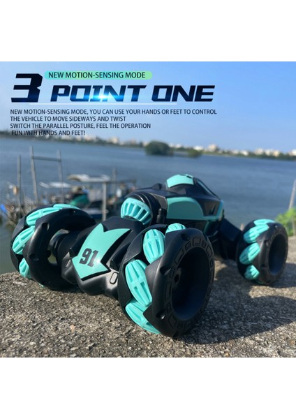 Elektrikli Rc Araba - 2.4g 4WD Rc Dublör Araba, Joystick Kontrolü, Hareket Algılama, 2 Şarj Edilebilir Pil, Erkekler ve Kızlar Için Hediye 6+ (Yurt Dışından)