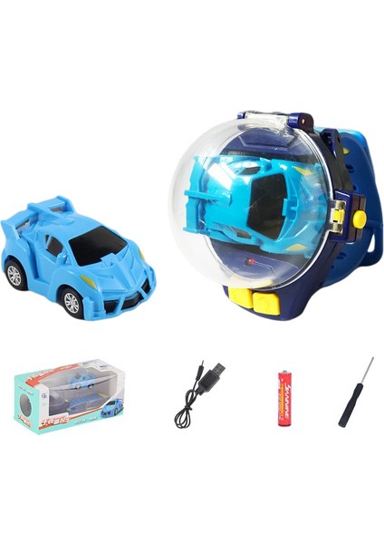 (1 Paket) Araba Izle Oyuncak Elektrikli Yarış Uzaktan Kumandalı Araba Araba Saati (Mavi Zehir (Şarj Edilebilir Versiyon + No. 7 Pil + Tornavida)) (Yurt Dışından)