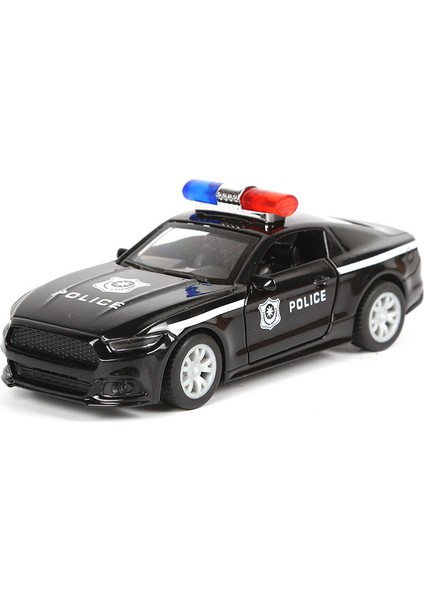 1: 36 Alaşım Polis Arabası Serisi Model Çocuk Oyuncak Araba Süsleri Geri Çekin Araba Modeli Çocuk Oyuncak (Ym Siyah, 2 Paket) (Yurt Dışından)