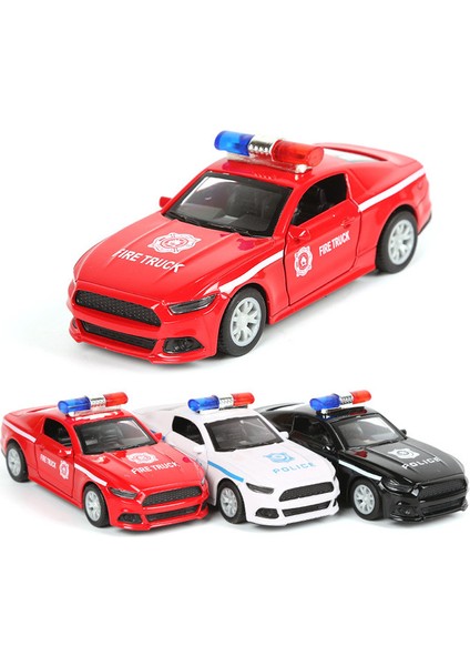1: 36 Alaşım Polis Arabası Serisi Model Çocuk Oyuncak Araba Süsleri Geri Çekin Araba Modeli Çocuk Oyuncak (Ym Siyah, 2 Paket) (Yurt Dışından)