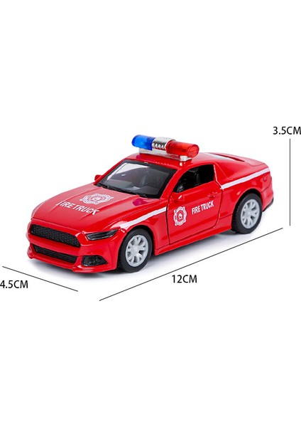 1: 36 Alaşım Polis Arabası Serisi Model Çocuk Oyuncak Araba Süsleri Geri Çekin Araba Modeli Çocuk Oyuncak (Ym Siyah, 2 Paket) (Yurt Dışından)