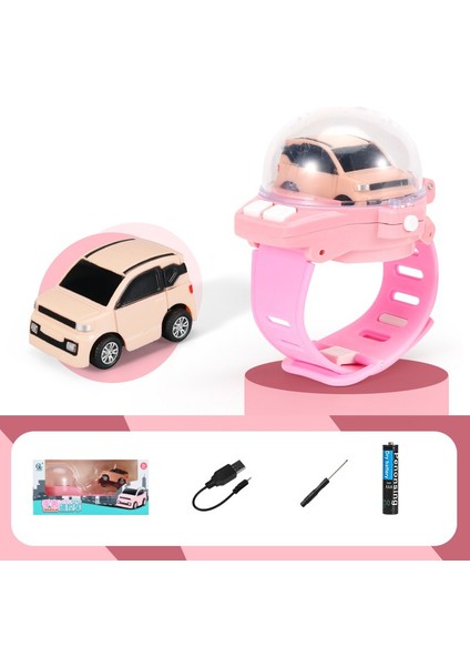 (1 Paket) Araba Saati Oyuncak Elektrikli Yarış Arabası Uzaktan Kumandalı Araba Araba Saati (Maka Tozu Mini (Şarj Edilebilir Versiyon + 7. Pil + Tornavida)) (Yurt Dışından)