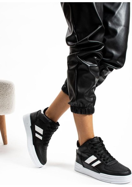 Kadın, Erkek, Unisex Cilt Boğazlı Ortopedik Sneaker Spor Ayakkabı Bot
