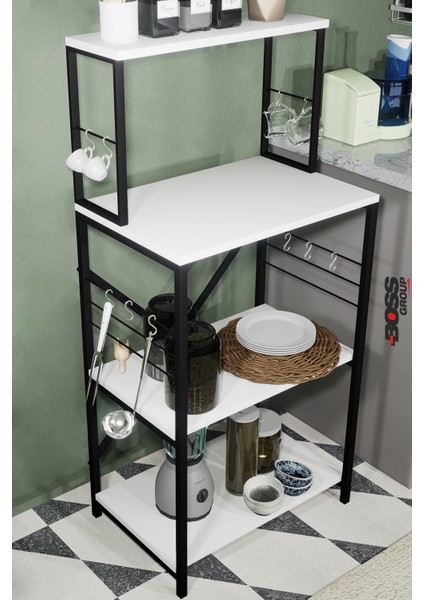 Mutfak Bangosu Premium Çok Amaçlı Raf Dolap Düzenleyici Kahve Köşesi Fincanlık modelleri