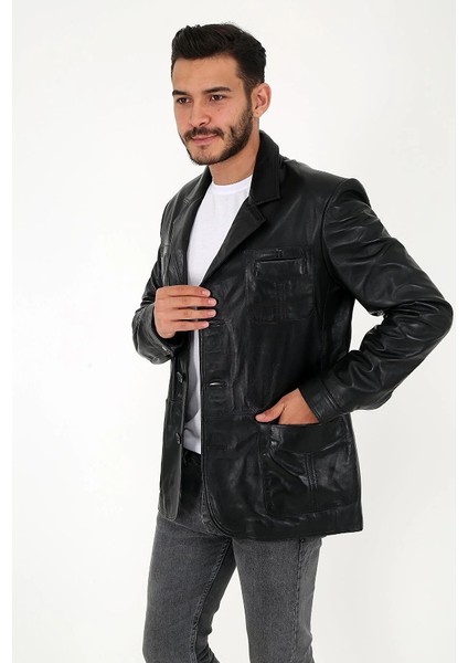 Erkek Hakiki Deri Ceket - 7005 modelleri
