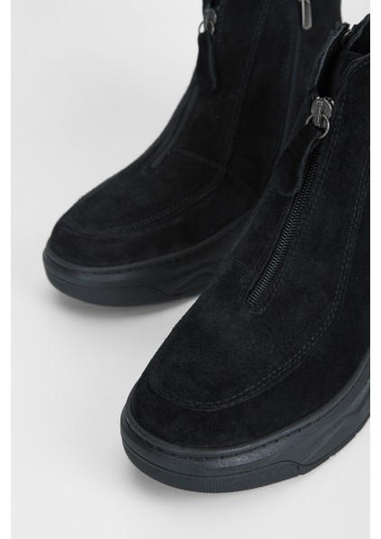 Kadın Siyah Süet Hakiki Deri Casual Bot 775 2885 Bn Bot SK23/24 modelleri