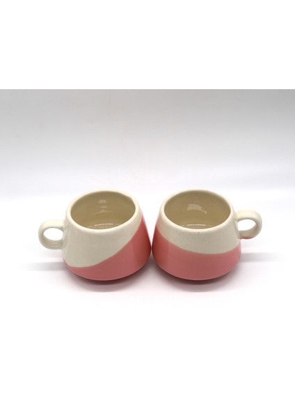 Betty Seramik Fincan 2 Adet - 230 ml - Pembe