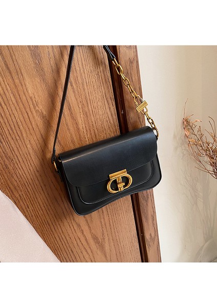 Çanta Niş Zincir Koltuk Altı Çantası Maillard Tek Omuz Crossbody Küçük Kare Çanta (Yurt Dışından)