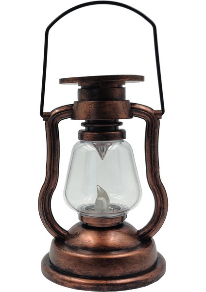 Güneş Retro Gazyağı Lambası LED At Fener Açık Taşınabilir Şarj Edilebilir Kamp Lambası Kamp Lambası (Yurt Dışından)
