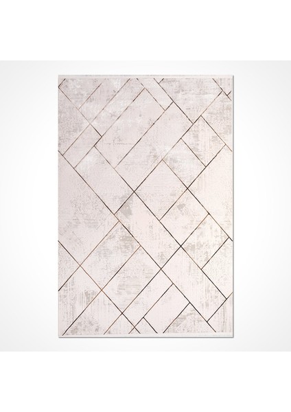 Geometrik Desen Modern Makine Halısı