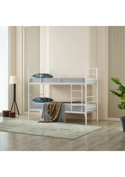 Lena Metal Ranza-Beyaz 90x190