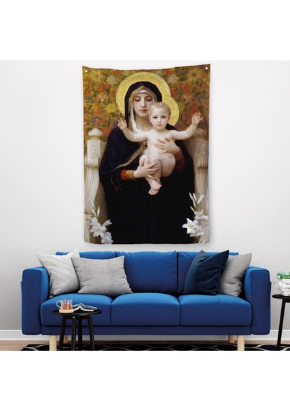 Zambakların Madonnası Duvar Örtüsü Halısı - The Madonna Of The LILIES-6479