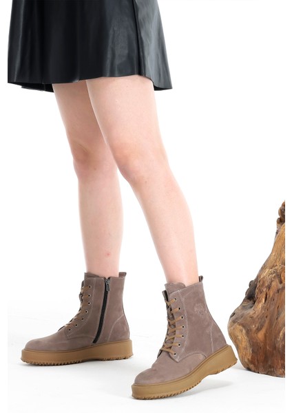 Deri Kürklü Süet Kadın Günlük Bot Ayakkabı fırsatları