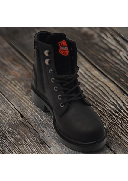 Dark World Siyah Motor Bağlı Bot 99215 K - Siyah - 37 - ST01003-SİYAH-37