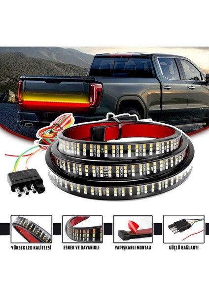 Pick Up Off Road 4x4 Bagaj Altı Kayan LED Sinyalli 5 Modlu 120CM