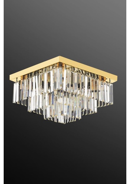 Istanbul Avize Yasemin 50'lık Gold Kristal Taşlı Avize fiyatları