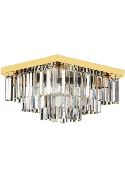 Istanbul Avize Yasemin 50'lık Gold Kristal Taşlı Avize modelleri