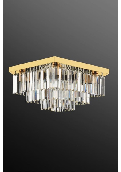 Istanbul Avize Yasemin 50'lık Gold Kristal Taşlı Avize fırsatları