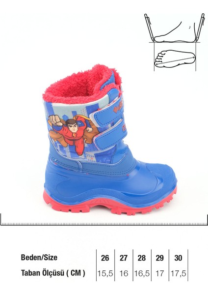 Kışlık Erkek Çocuk Içi Peluşlu Cırt Cırtlı Ayarlanabilir Su Geçirmez Braveman Kar Bot Çizme fiyatları