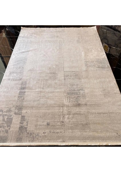 Mira 3571 Gri Krem Modern Salon Halısı