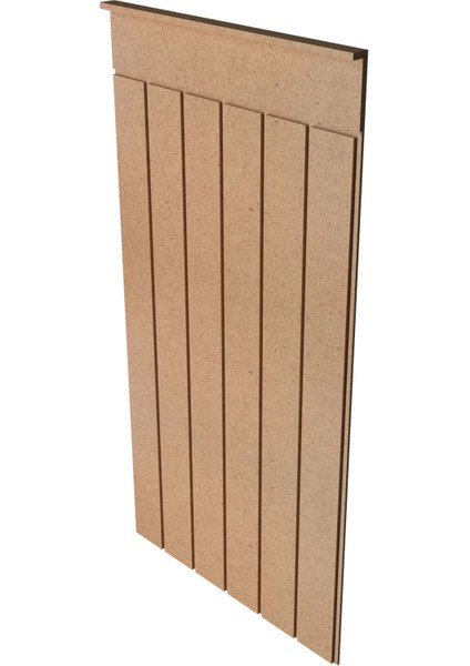 Dekoratif Duvar Paneli ( 54 x 100 cm ) Boyanabilir Ahşap 10 mm Ham Mdf Duvar Paneli