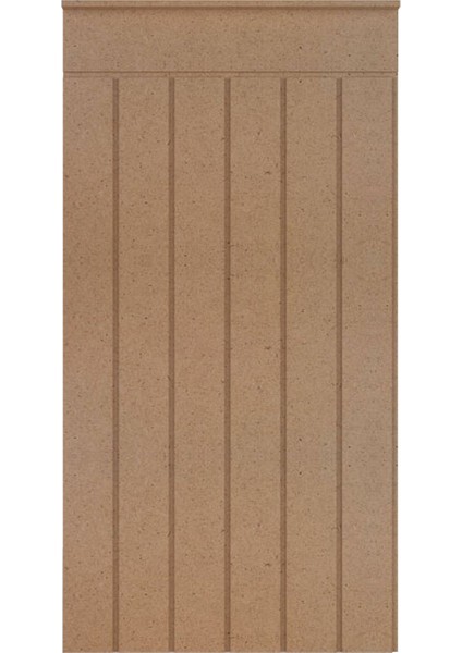 Dekoratif Duvar Paneli ( 54 x 100 cm ) Boyanabilir Ahşap 10 mm Ham Mdf Duvar Paneli