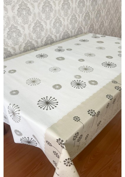 Pimula Home Modern Polyester Tabanlı Su Geçirmez Simli Pvc Masa Örtüsü Muşambası _1033-C