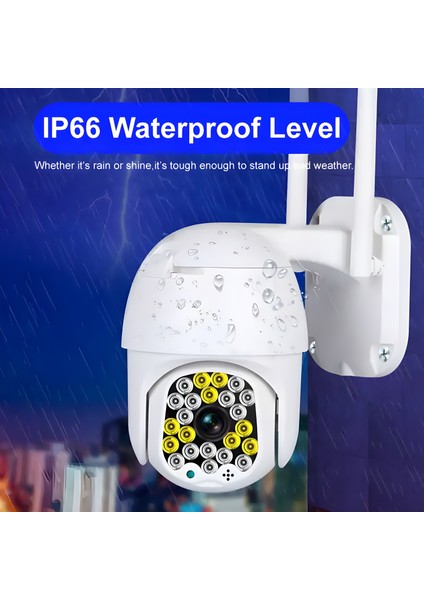 2mp Mini 2.5 Inç Wıfı Ip IP66 Su Geçirmez Güvenlik Kamerası Kablosuz Renkli Gece Görüş