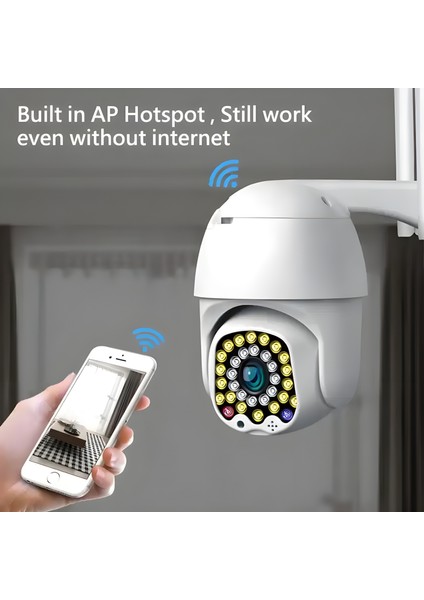 2mp Mini 2.5 Inç Wıfı Ip IP66 Su Geçirmez Güvenlik Kamerası Kablosuz Renkli Gece Görüş