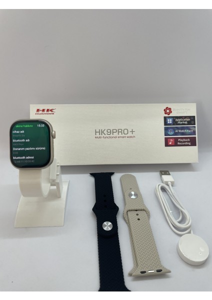 Hk9 Pro Plus Yeni Versiyon Gelişmiş Amoled Ekranlı Akıllı Saat Hk9-Pro+