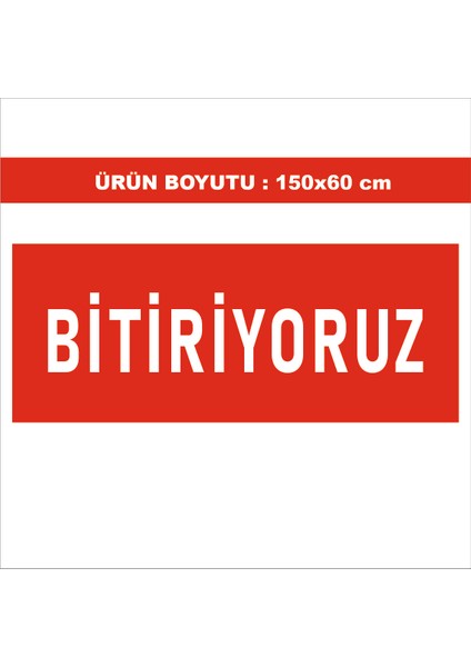 Bitiriyoruz Mağaza Cam Indirim Yazısı