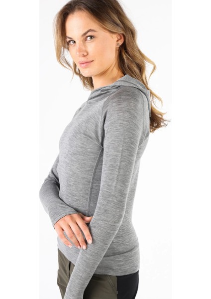 Sonatra Hoodie Yünlü Kapüşonlu Kadın Sweatshirt - Gry modelleri