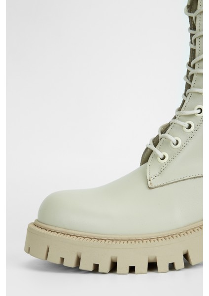 Kadın Bej Hakiki Deri Casual Bot 775 8125 Bn Bot SK23/24 fırsatları